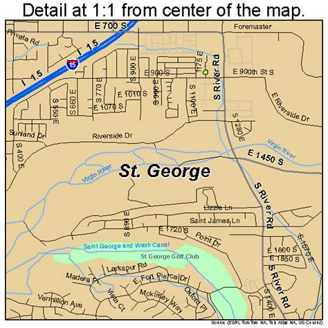 MAP Map Of St George Utah